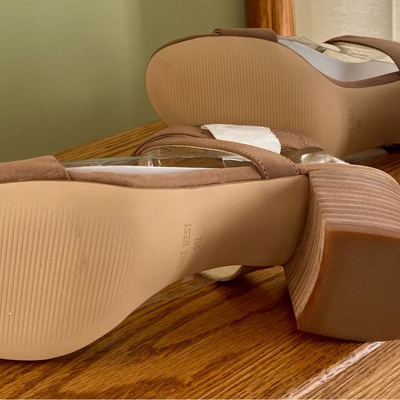 Nine West Dressy Sandals - Size 9M - Dark Beige - New No Box - Picture 5 of 7